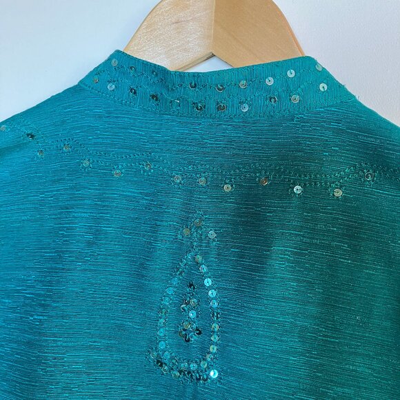 Vintage Silk & Sequin Tunic - Picture 5 of 5